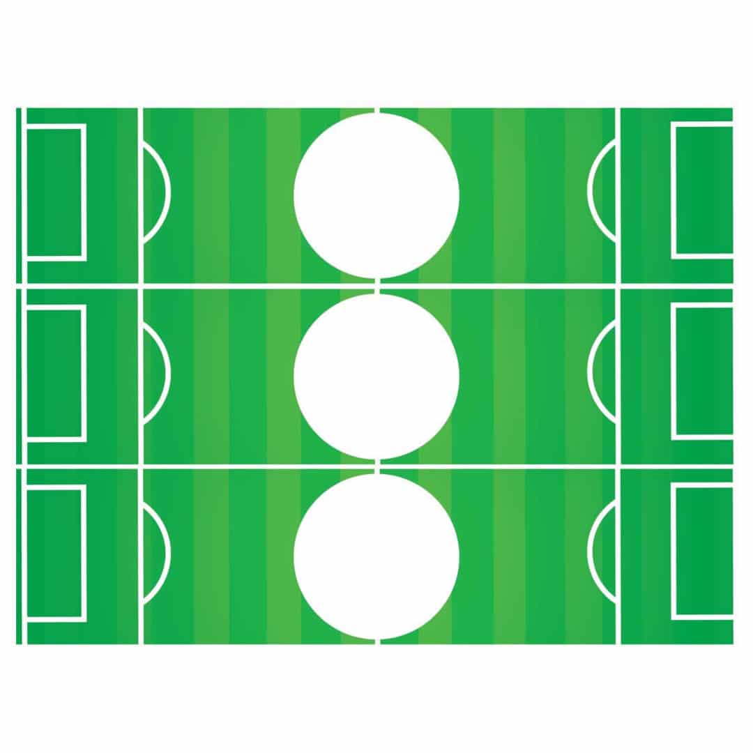 contorno personalizável para bolo de futebol