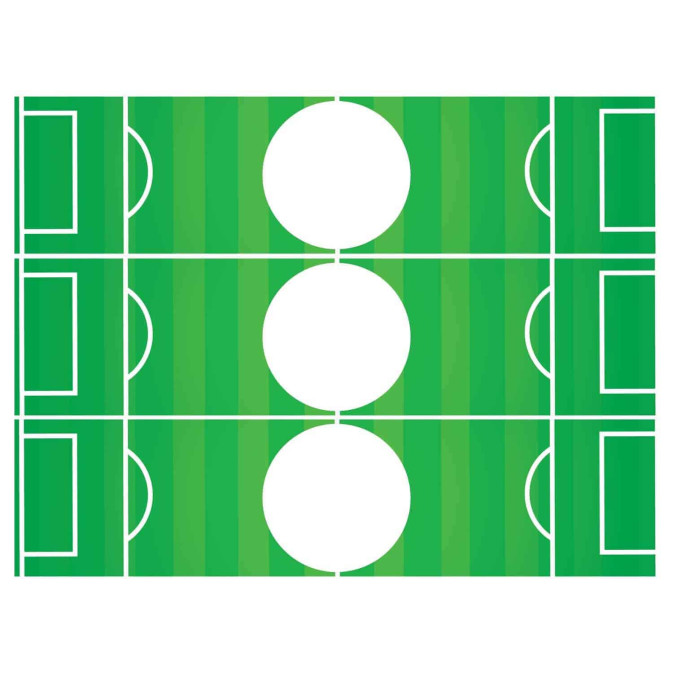 contorno personalizável para bolo de futebol