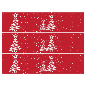 Contorno de bolo de açúcar comestível de Natal