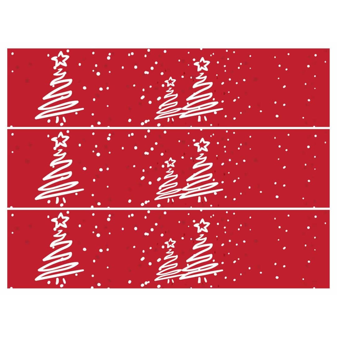 Contorno de bolo de açúcar comestível de Natal