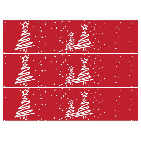 Contorno de bolo de açúcar comestível de Natal