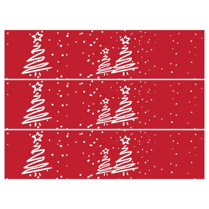 Contorno de bolo de açúcar comestível de Natal