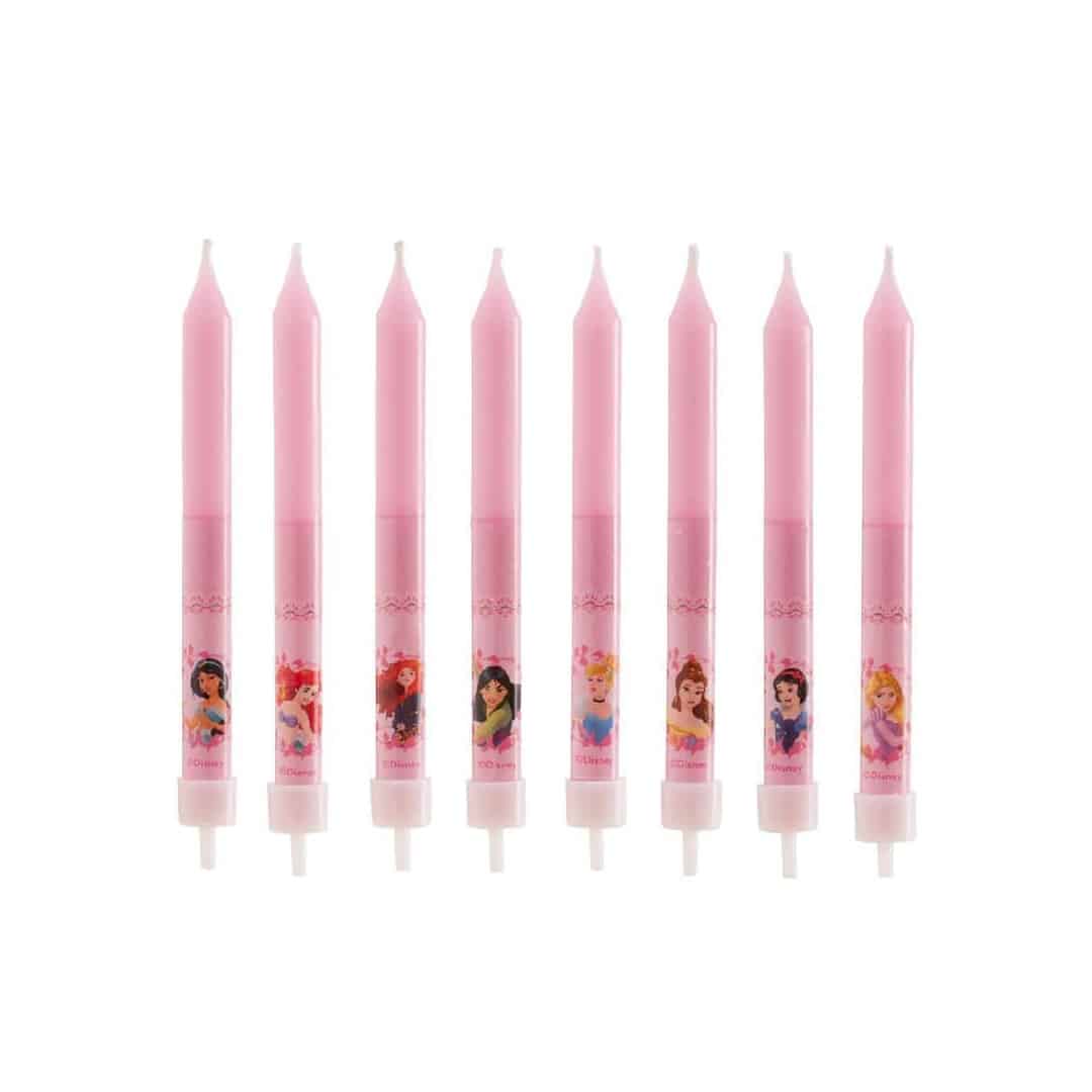 8 velas de aniversário de princesa da Disney