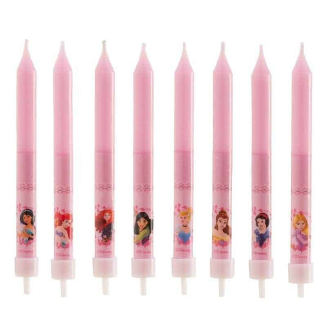 8 velas de aniversário de princesa da Disney