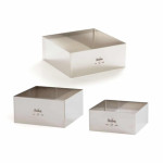 moldura quadrada de patissier tamanho de sua escolha