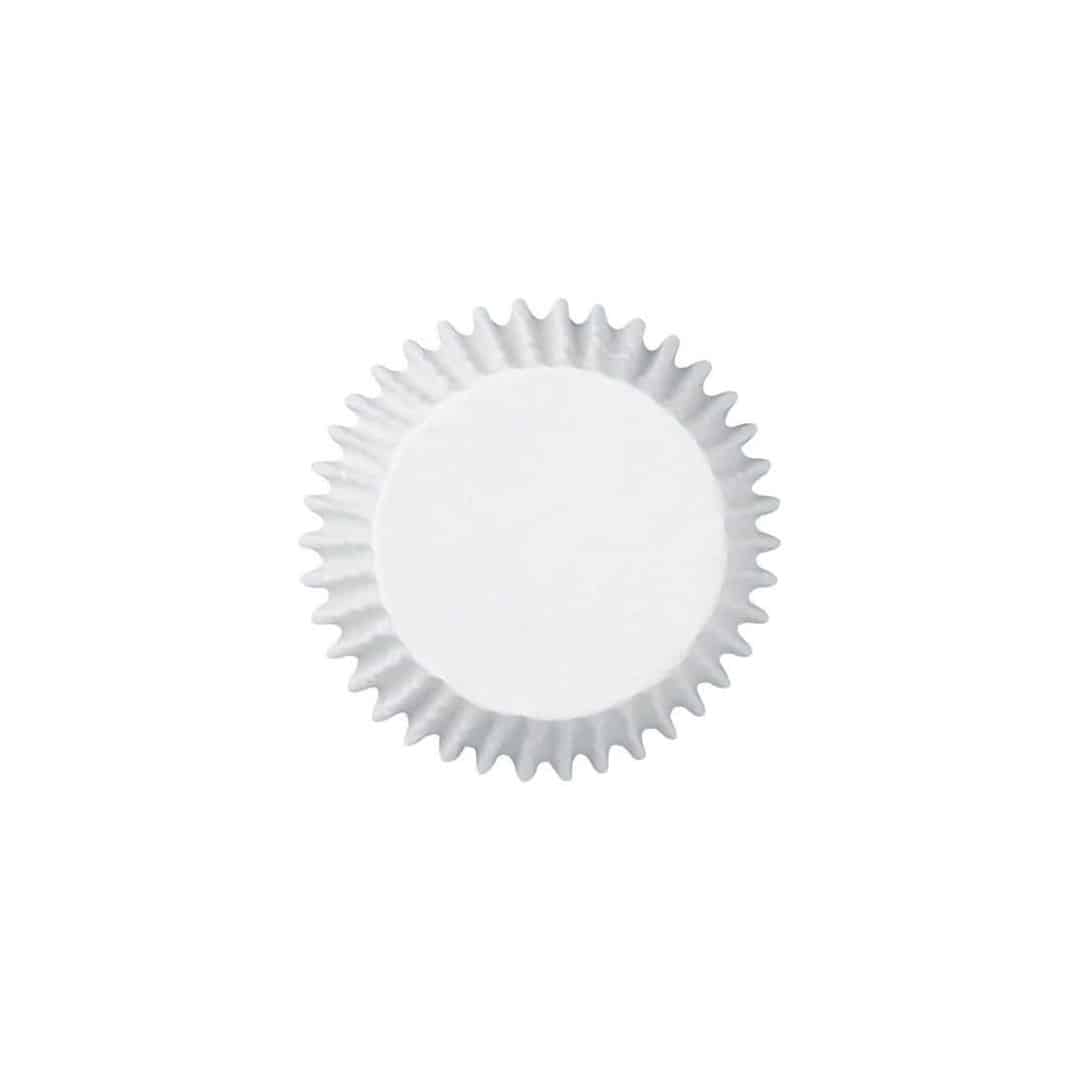 100 mini-formas de cupcake branco