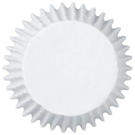 100 mini-formas de cupcake branco