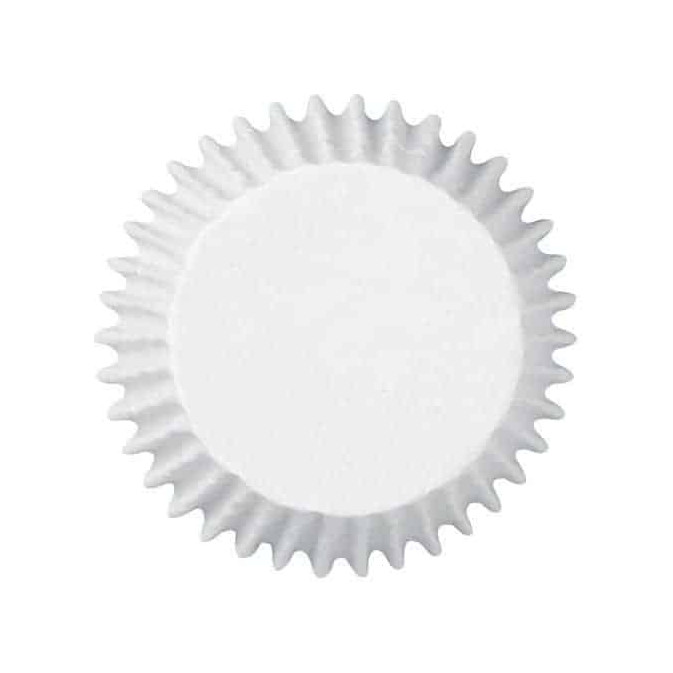 100 mini-formas de cupcake branco