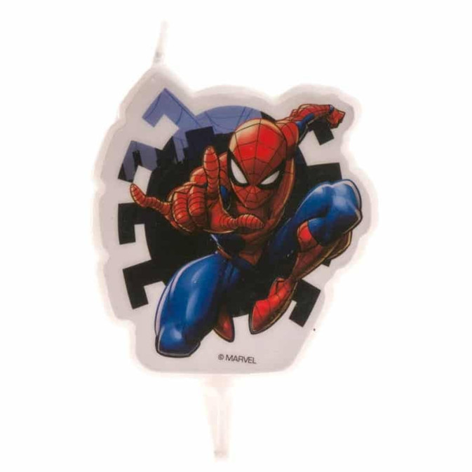 vela de aniversário do Homem-Aranha