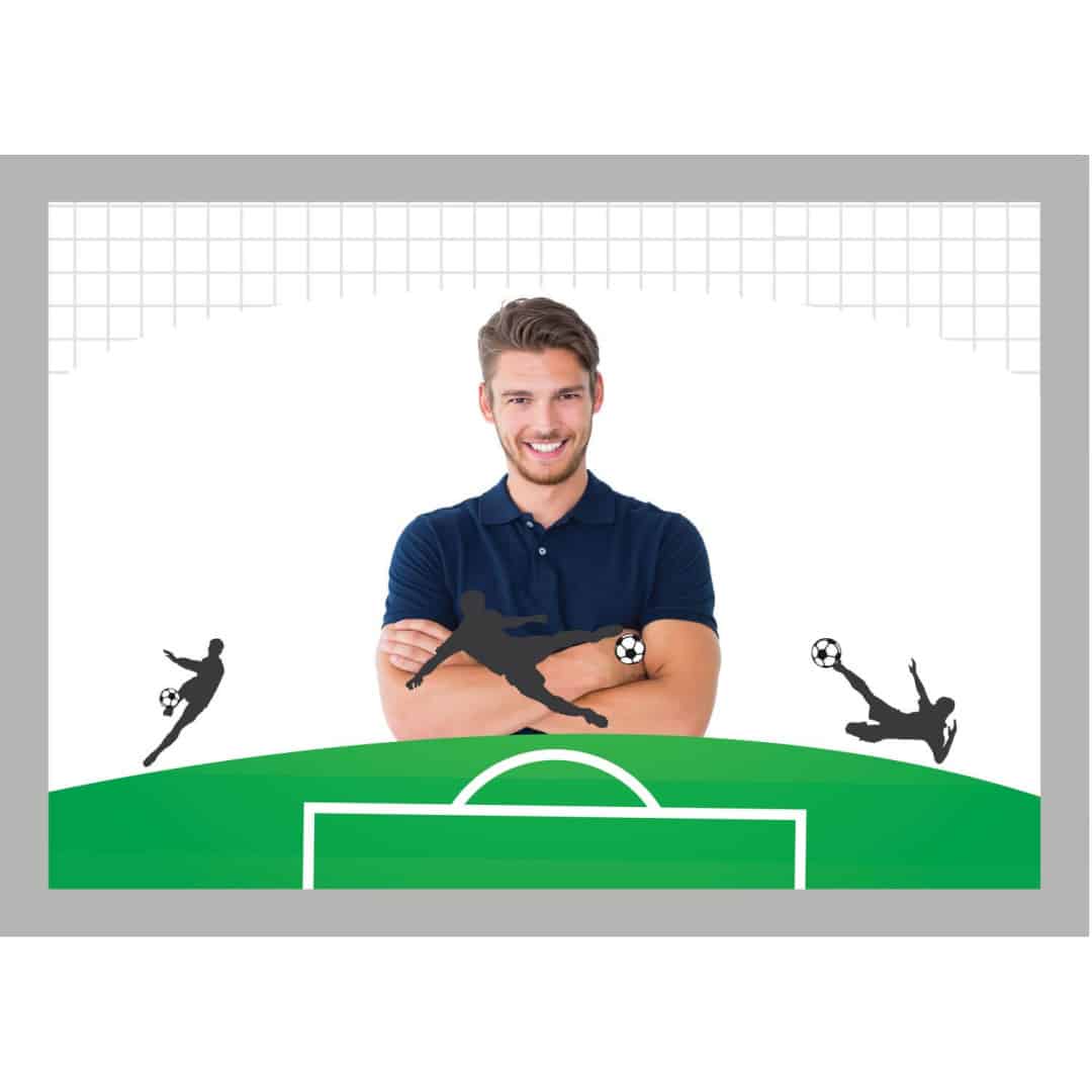 Futebol fotográfico comestível