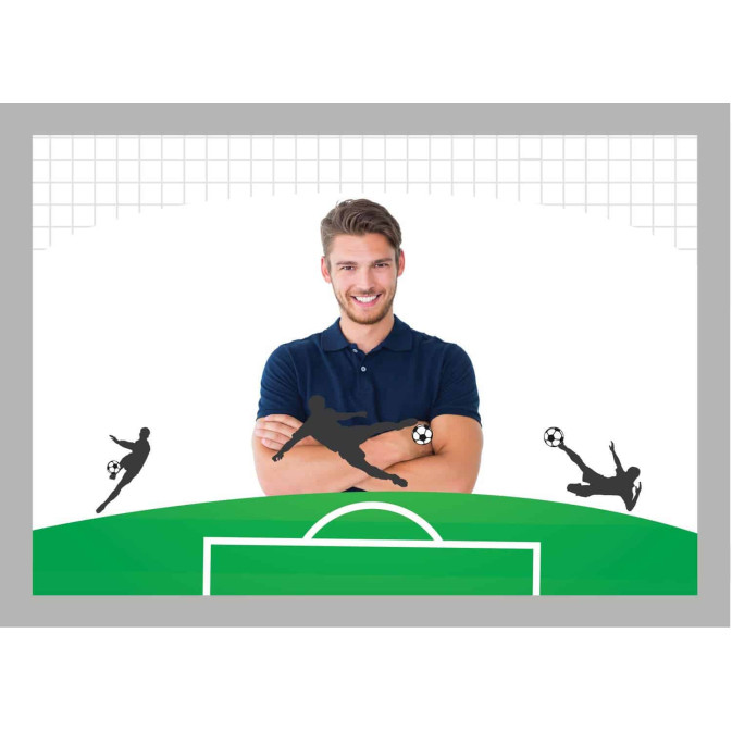 Futebol fotográfico comestível
