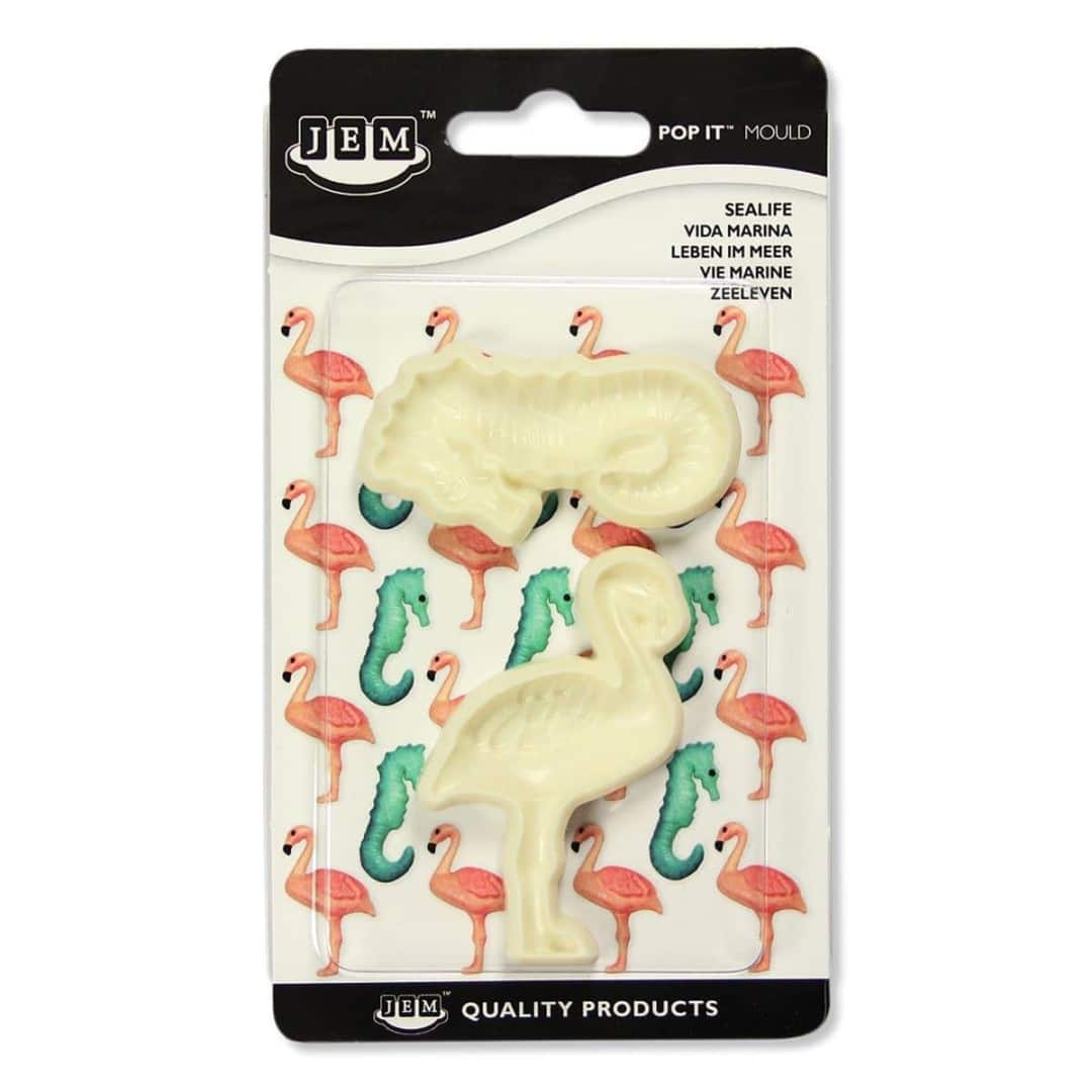 kit de 2 cortadores de biscoitos tropicais