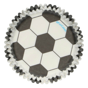 Capas de cupcake de futebol 48