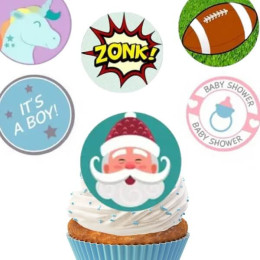 Mini Wafers Comestíveis para Cupcakes