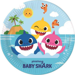 Decoração barata de aniversário Baby Shark