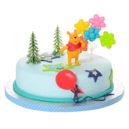 Decoração de bolo do Ursinho Pooh
